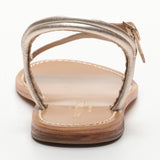 ALAIA sandales en cuir platinium