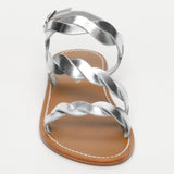 ARIANNA sandales en cuir silver