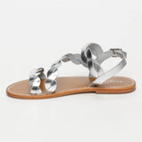 ARIANNA sandales en cuir silver