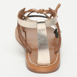 AURORA sandales en cuir black+gold