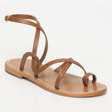 BALCARSE sandales en cuir camel
