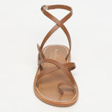 BALCARSE sandales en cuir camel