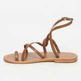 BALCARSE sandales en cuir camel