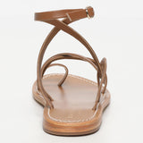 BALCARSE sandales en cuir camel