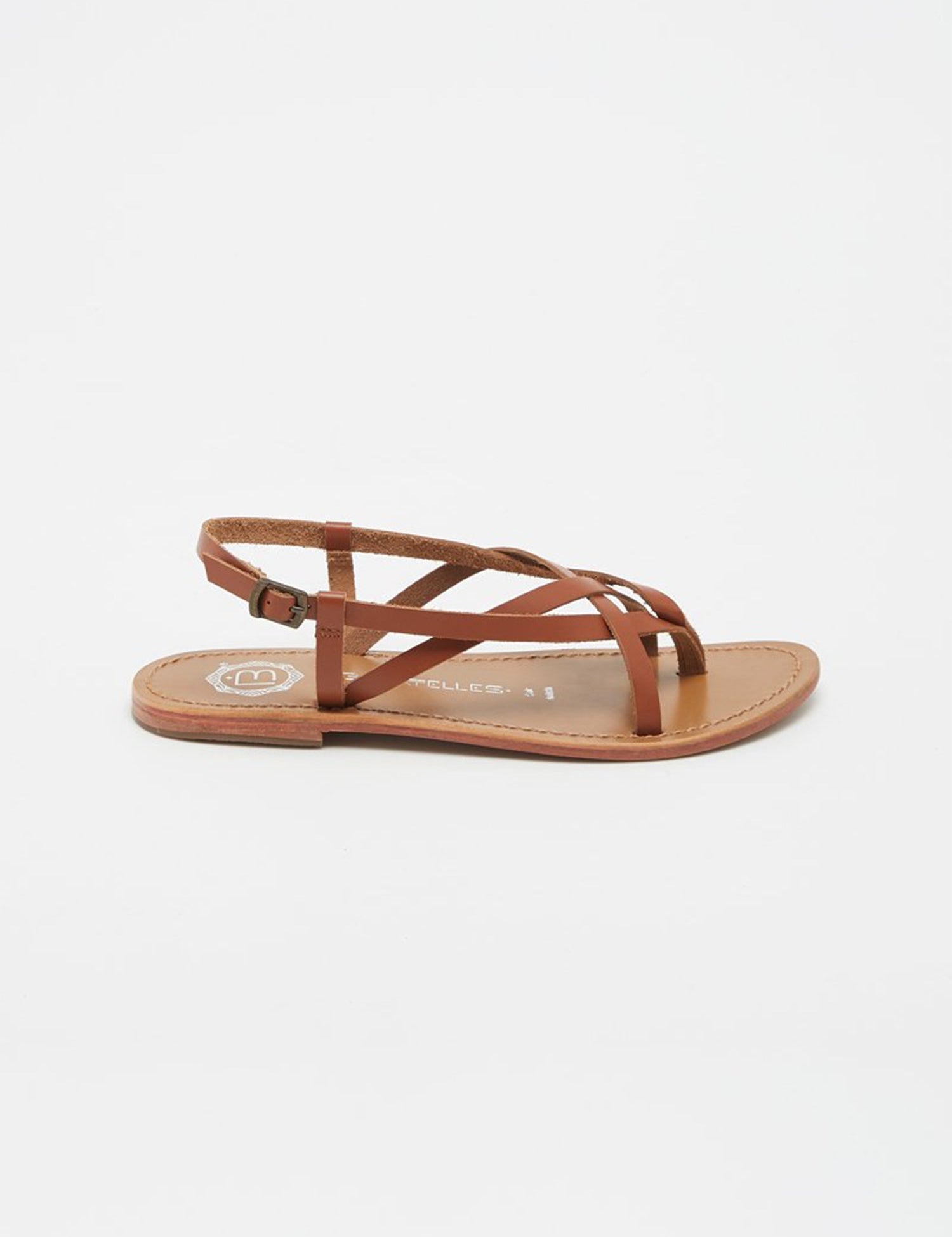 MORRIS Sandale neutre en cuir