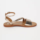 BELGRADE Sandale brillante en cuir