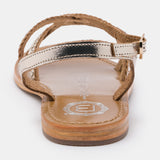 CLORINDE Sandale brillante en cuir