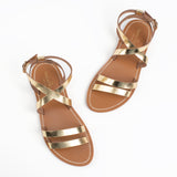 MALINI Sandale brillante en cuir
