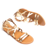IPOMENA Sandale brillante en cuir