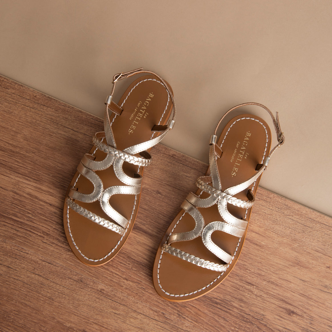 Georgie sandales en cuir