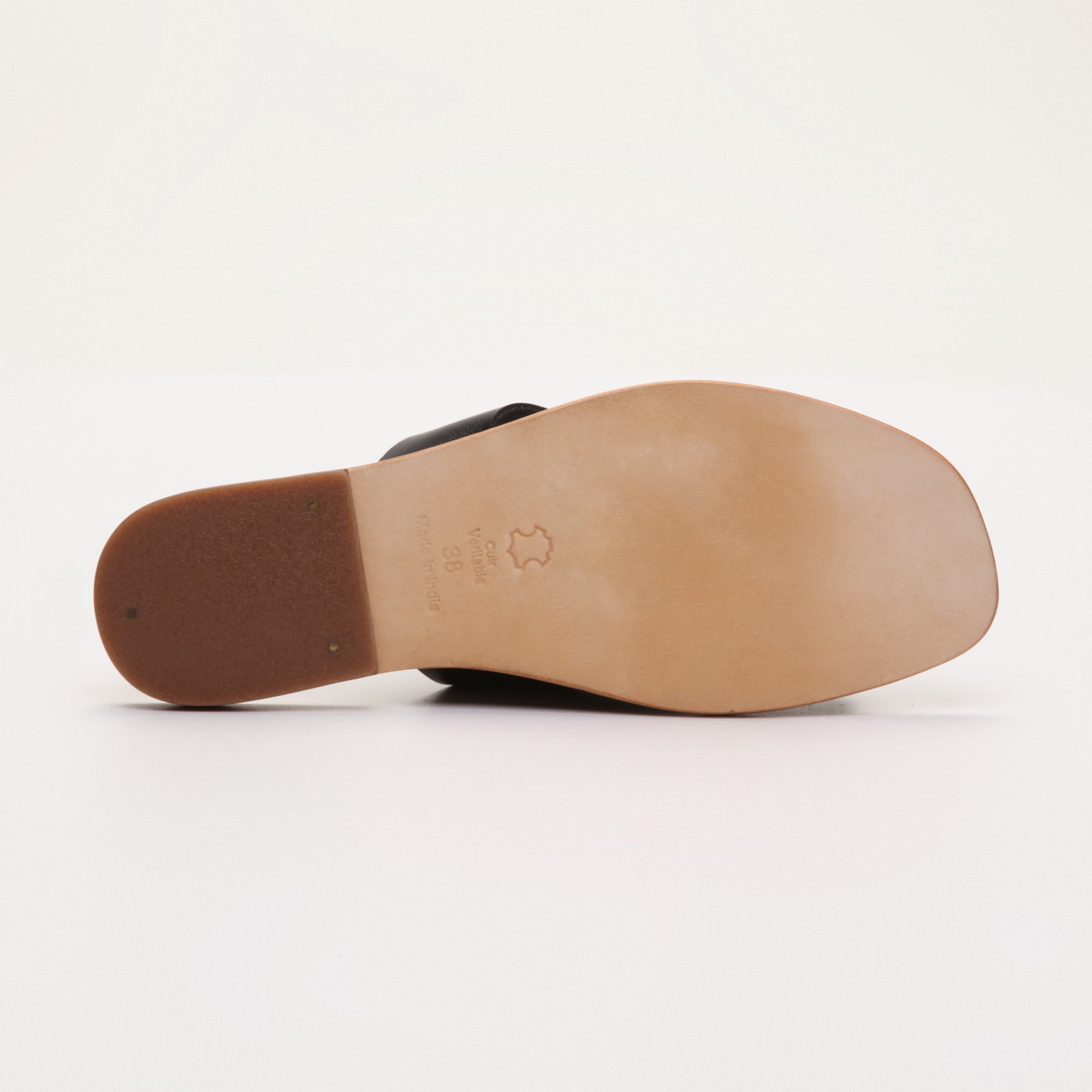 Abhigita mules entre-doigts en cuir