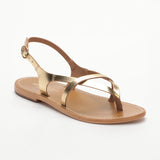 Adarsha sandales entre-doigts en cuir