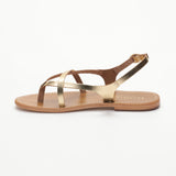 Adarsha sandales entre-doigts en cuir