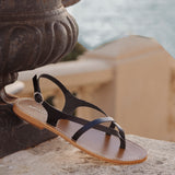 ADARSHA sandales entre-doigts en cuir