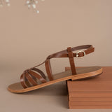Aishwarya sandales en cuir