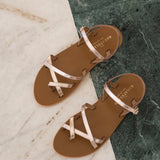 AKALKA sandales entre-doigts en cuir