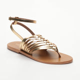CHANDALINI sandales entre-doigts en cuir