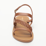 CHANDRABALI sandales en cuir