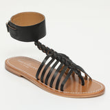 GUALJAINA sandales en cuir