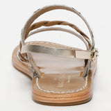 PULCHELLA sandales en cuir beige+goldleopard+gold