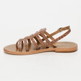 POLOLENA sandales en cuir tancroco