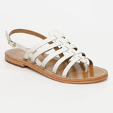 POLOLENA sandales en cuir whitecroco