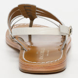 POLOLENA sandales en cuir whitecroco