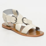 ABHAYD sandales en cuir ivory