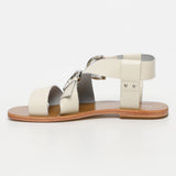 ABHAYD sandales en cuir ivory