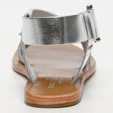 ABHAYD sandales en cuir silver