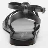 ABHIRI sandales en cuir pewter