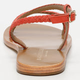 ABINAYA sandales en cuir coral