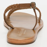 ABINAYA sandales en cuir camel