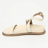 RUVONNE sandales en cuir blanc off
