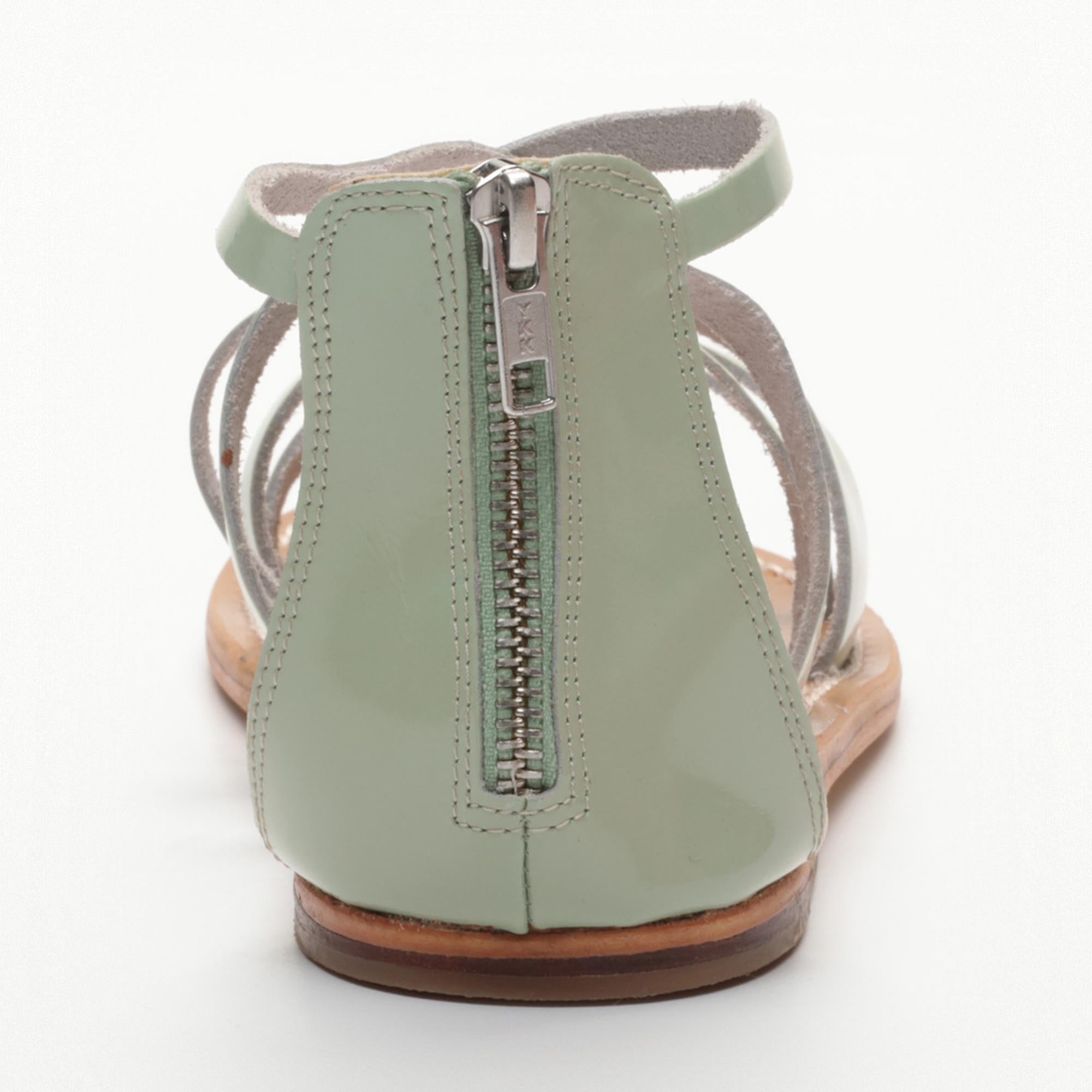 BORO sandales en cuir mint