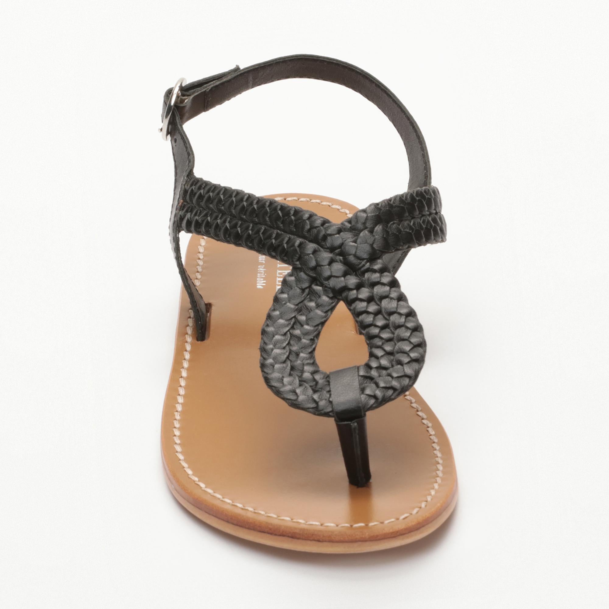 CHADRIMA sandales en cuir black