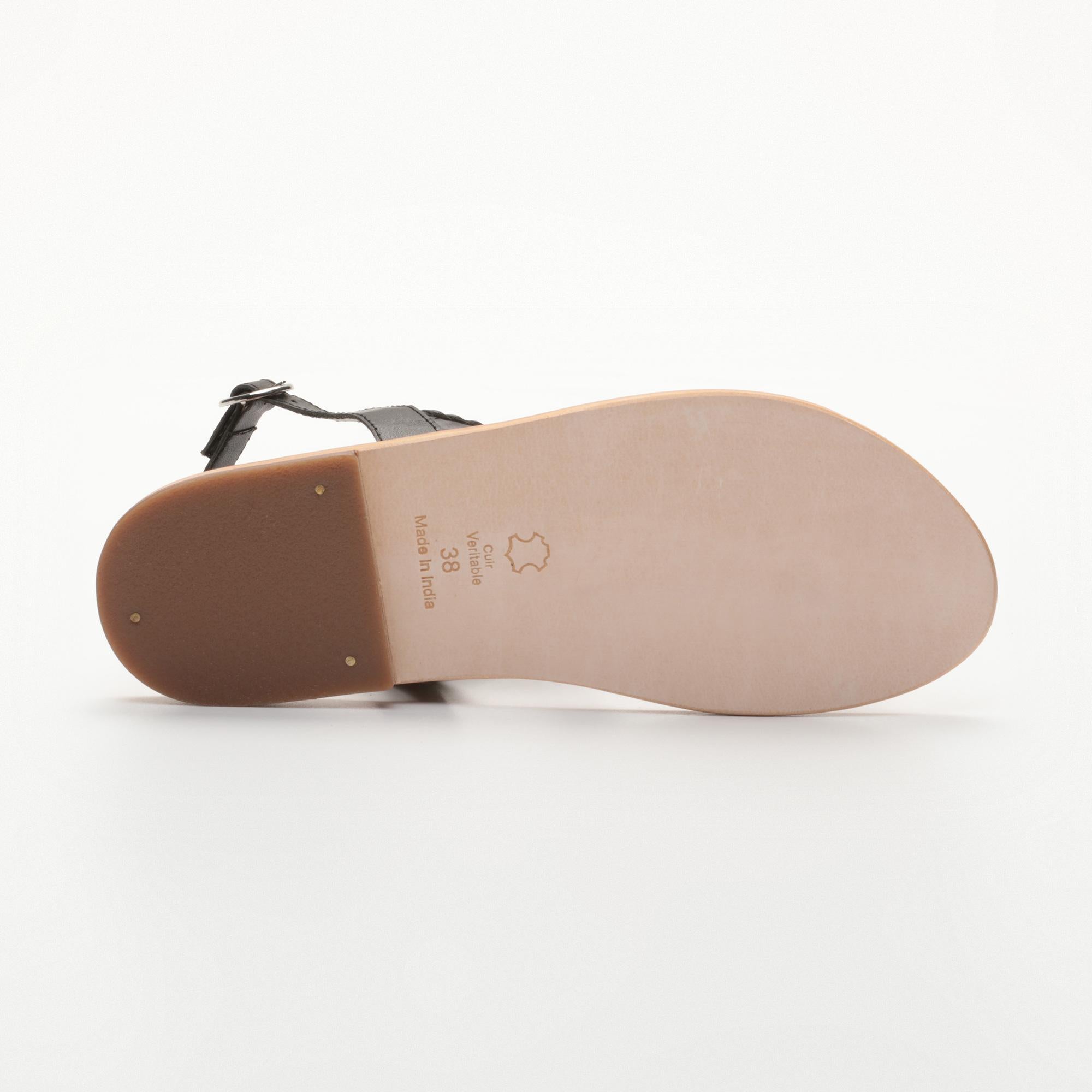 CHADRIMA sandales en cuir black