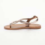 CHADRIMA sandales en cuir gold