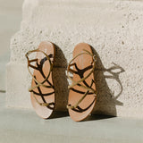 CLARA sandales en cuir olive