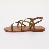 CLARA sandales en cuir olive