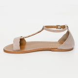 CLARK sandales en cuir lightbeige+gold