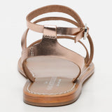 CONEY sandales en cuir rosegold