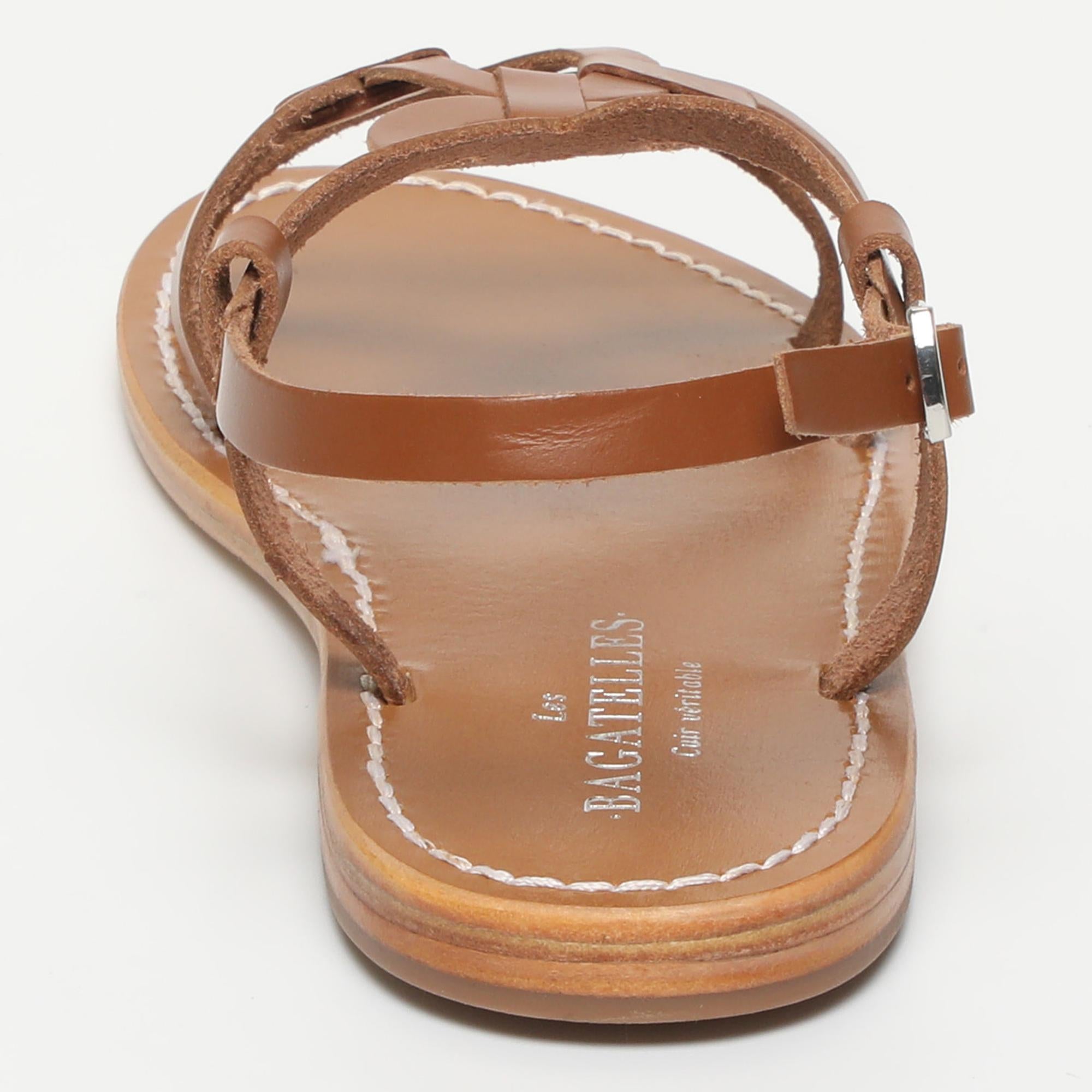 CORCOVADO sandales en cuir camel