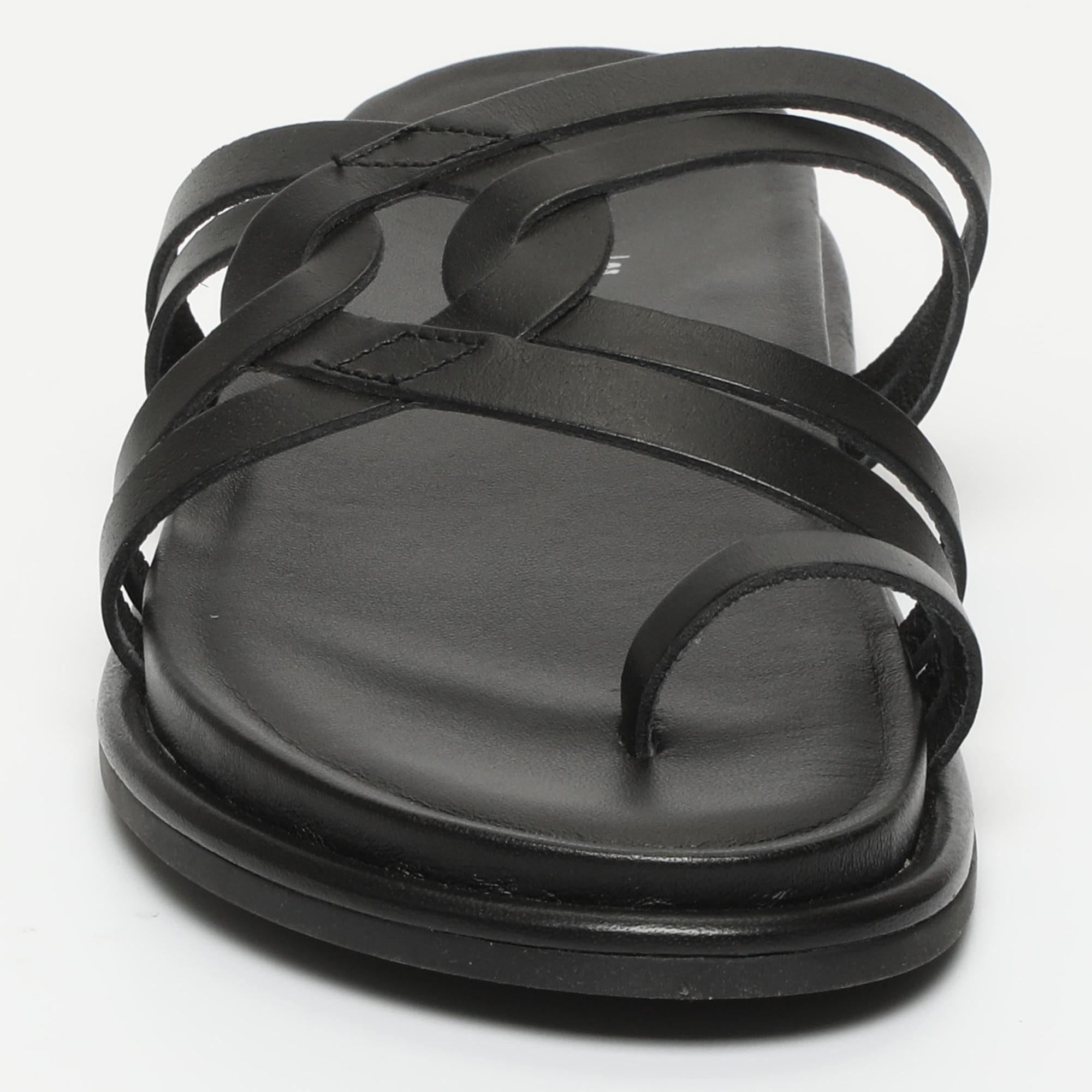 CREMA sandales en cuir black