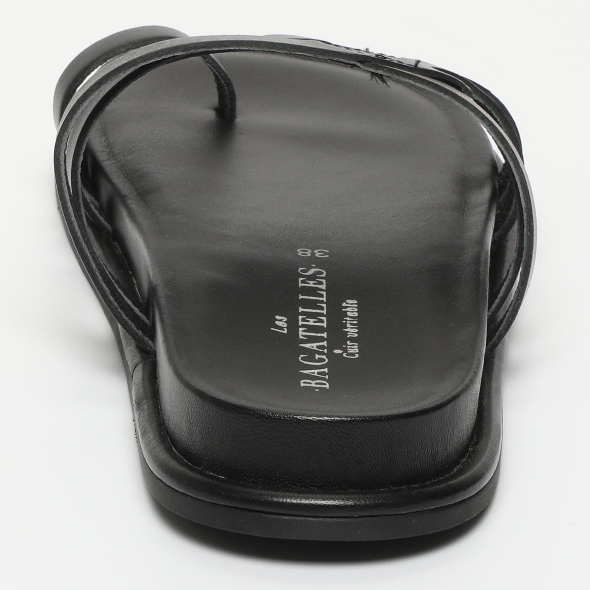 CREMA sandales en cuir black