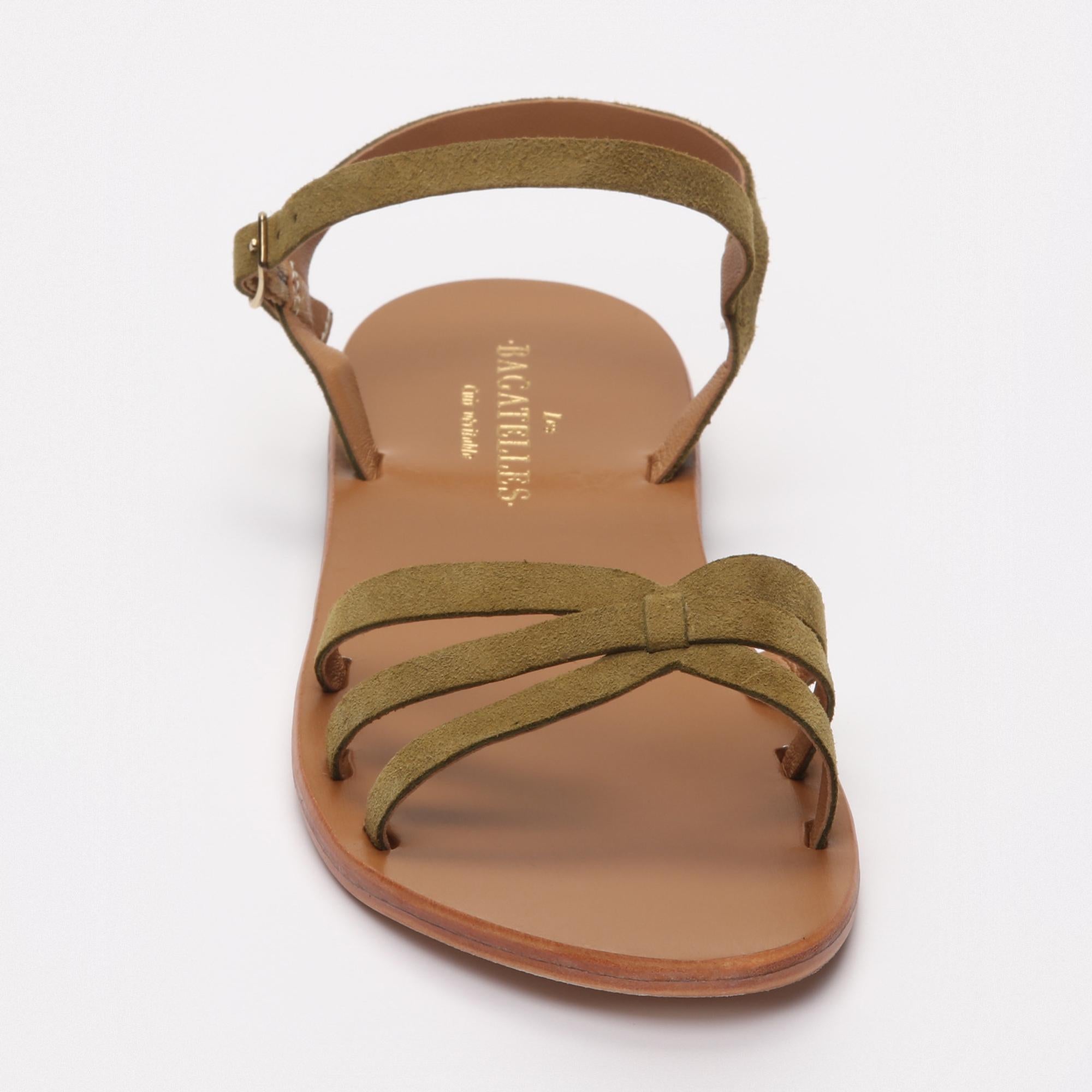 DIA sandales en cuir olive