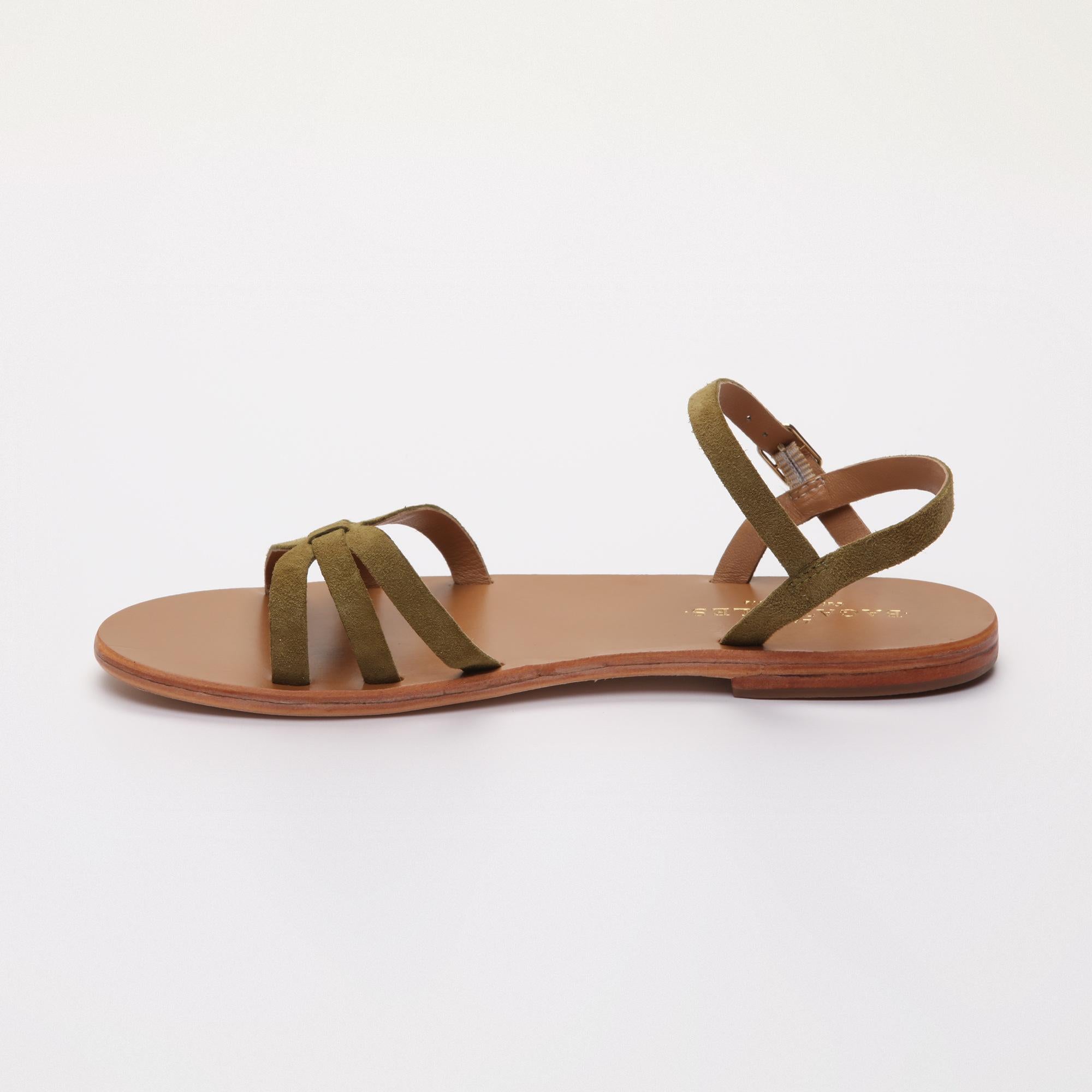 DIA sandales en cuir olive