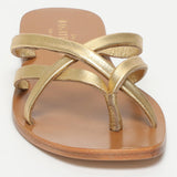 EGANA sandales en cuir darkgold