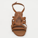 ENOLA sandales en cuir camel