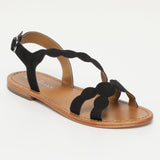 ESTOMBA sandales en cuir black